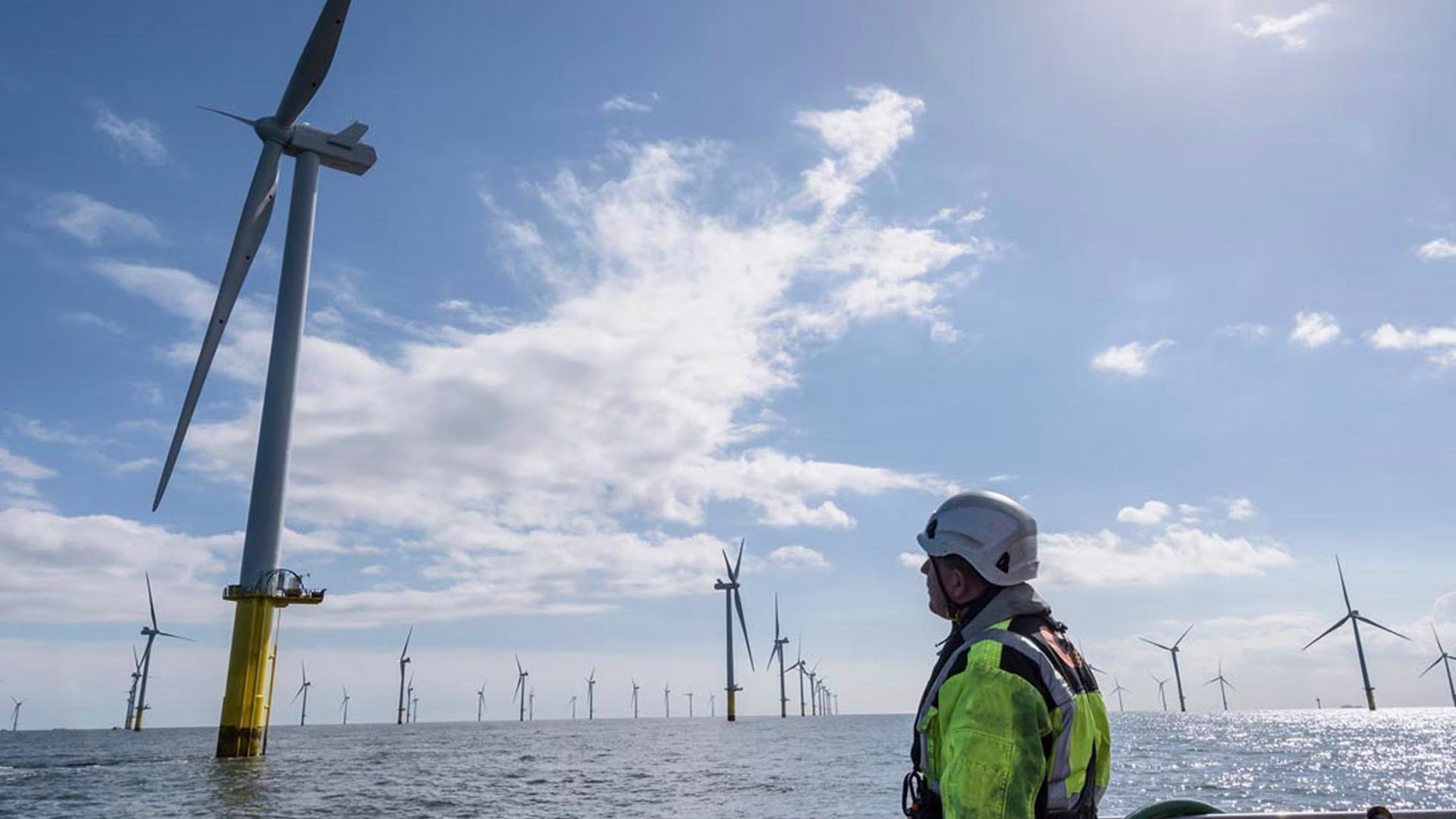 Windfarm at sea