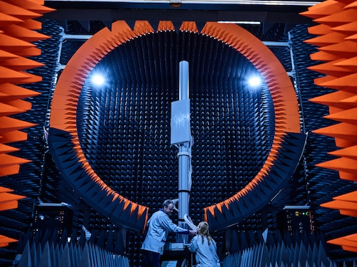 5G testing in the Stargate antenna chamber