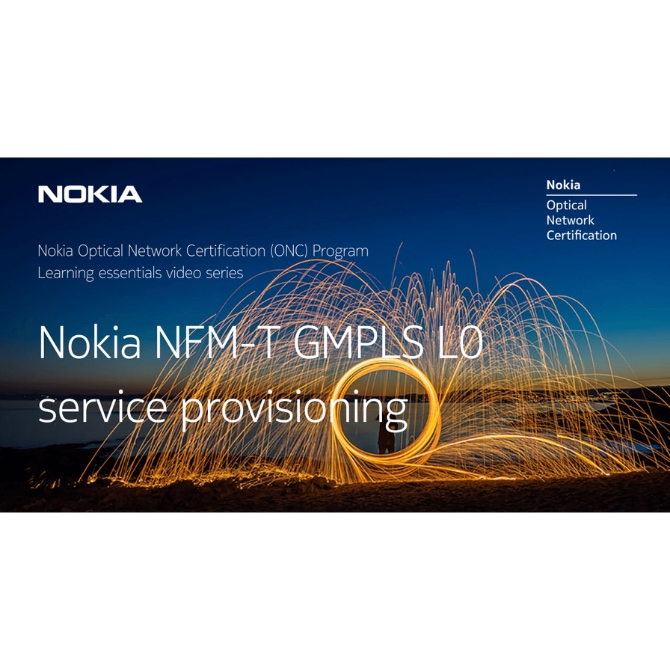 Nokia NFM-T GMPLS L0 service provisioning