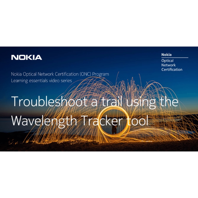 Troubleshoot a trail using the Wavelength Tracker tool