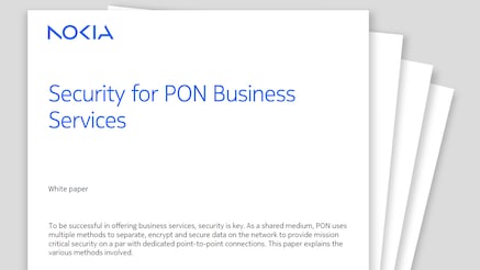 Security for PON Business Services