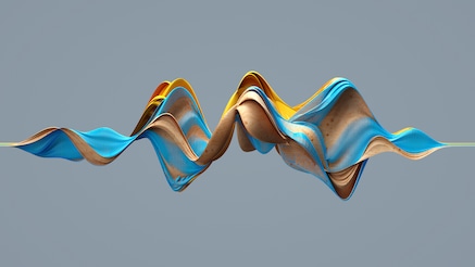 An abstract image with a wave pattern.