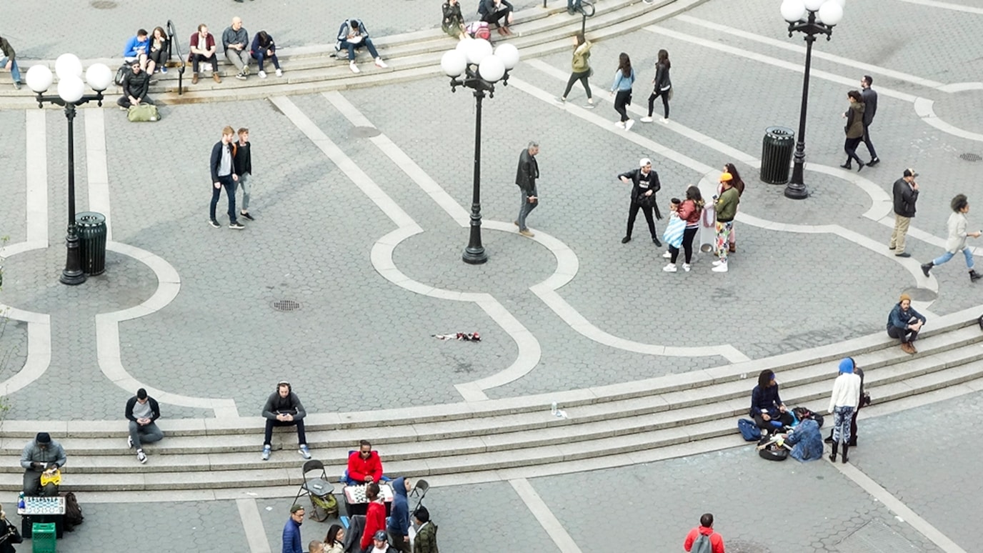 people walking on road