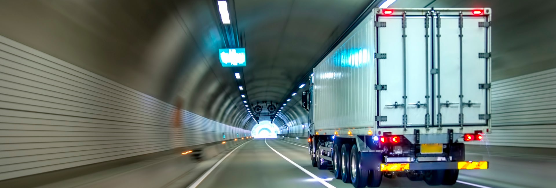 truck in tunnel