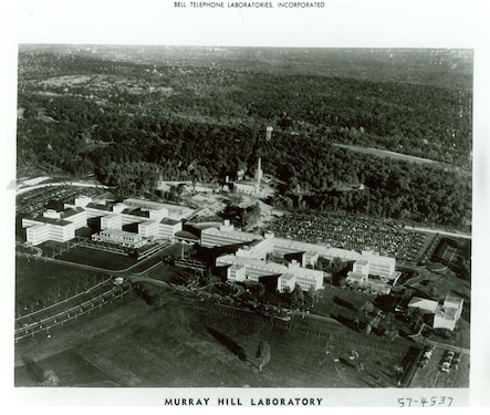 Aerial photo of Bell Labs Murray Hill, New Jersey in 1957