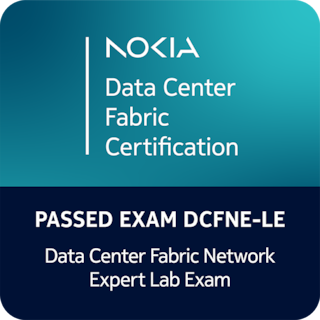 Data Center Fabric Network Expert lab exam badge