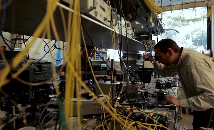 Footage of Nokia Bell Labs researchers working on important technology breakthroughs 