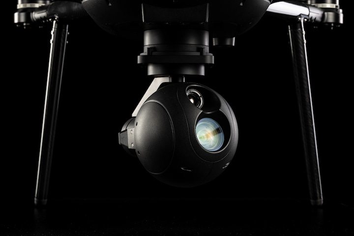 Nokia Drone Networks dual gimbal camera with HD- and thermal cameras