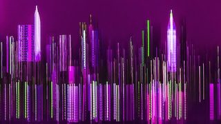 Abstract image of city skyline