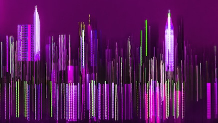 Abstract image of city skyline