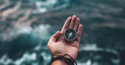 Stop watch in hand