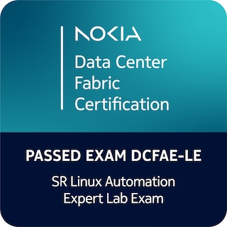 SR Linux Automation Expert Lab Exam badge