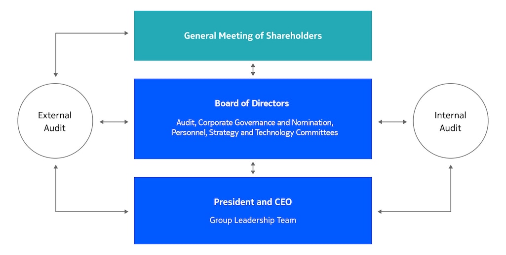 Governance structure diagram