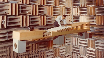 Working on the anechoic chamber