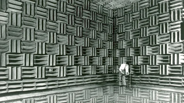 Working on the anechoic chamber