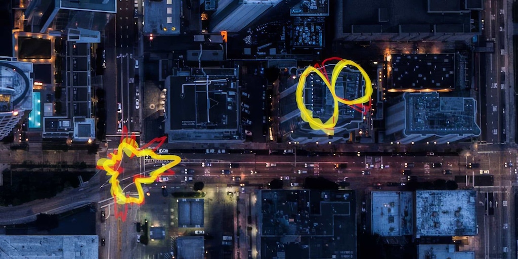 Beamforming on a birds eye view of a city