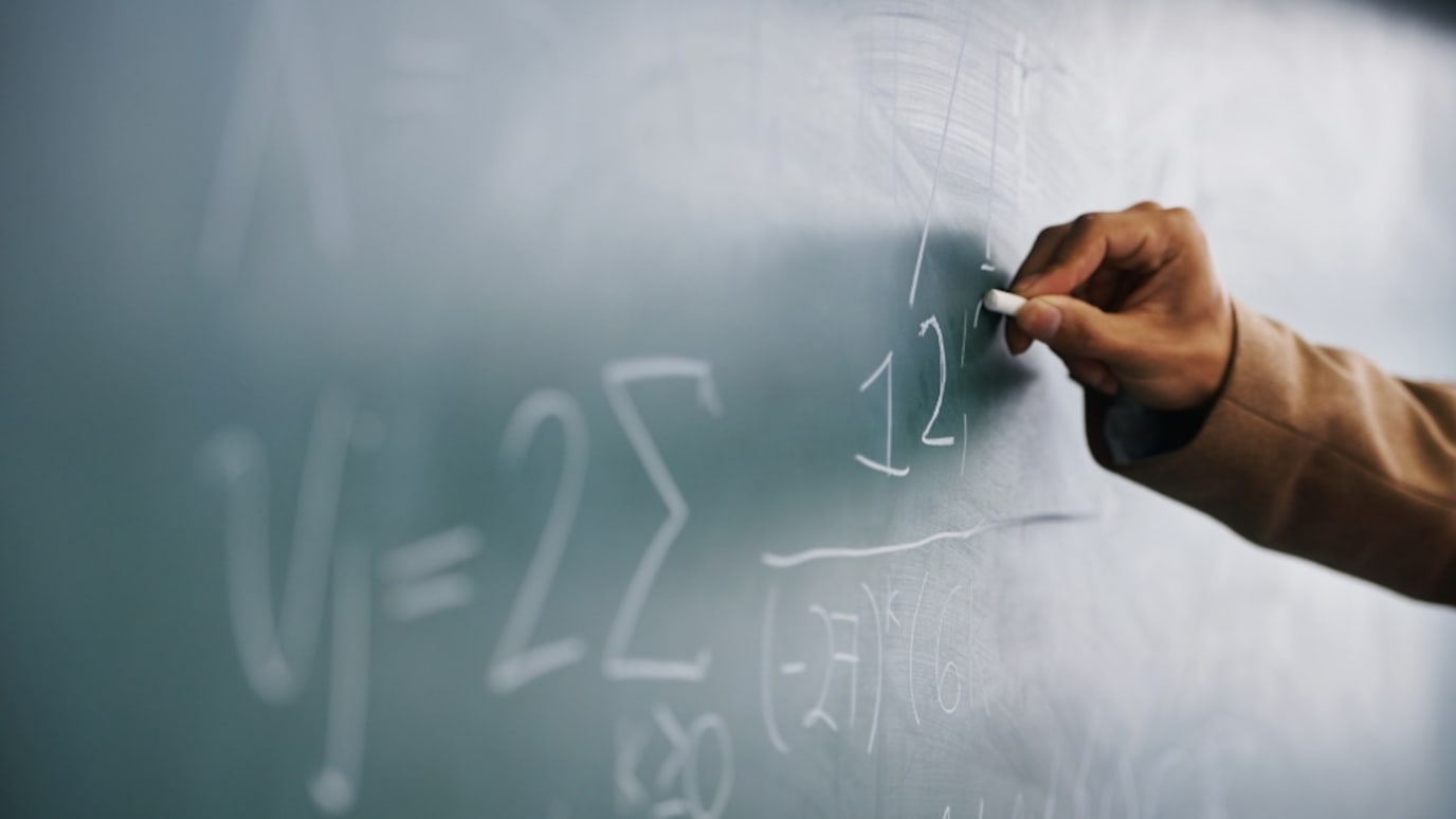 Writing on a chalkboard