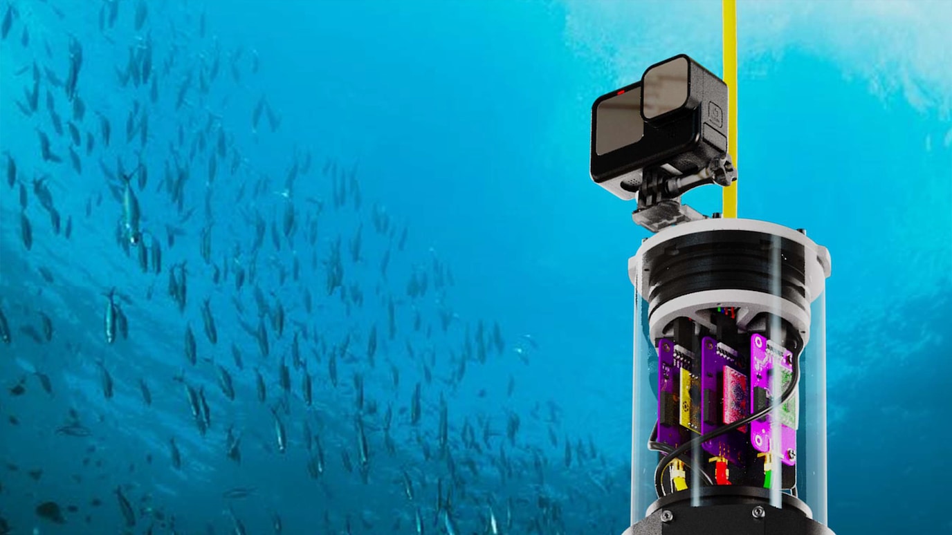 Underwater data collection device