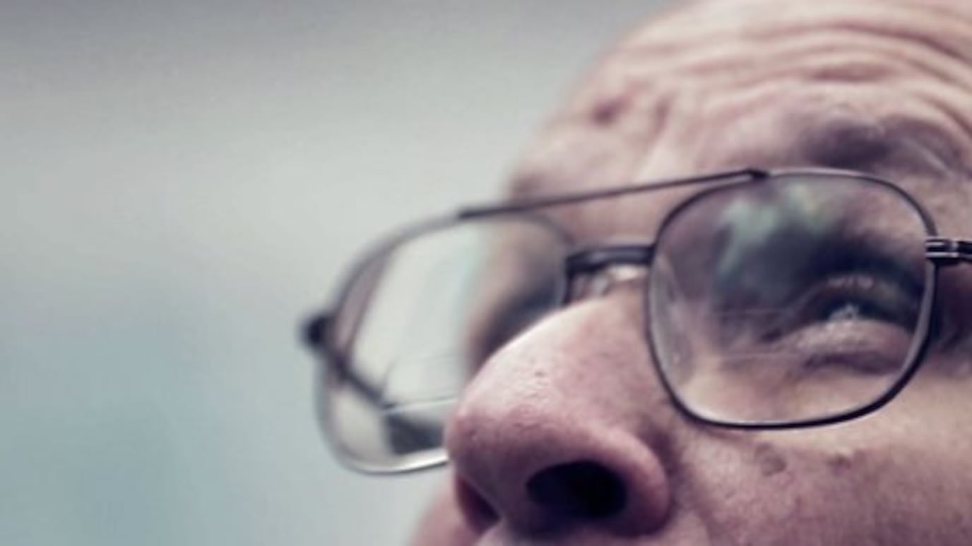 Close up of a man in glasses