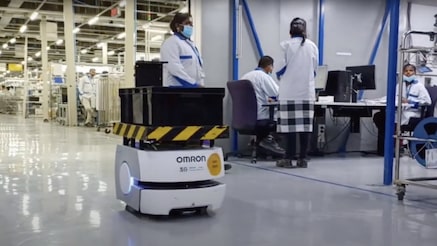 Autonomous robot in factory