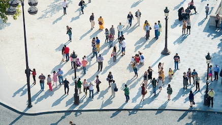 people on the street