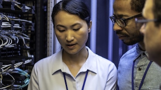 People working in a lab