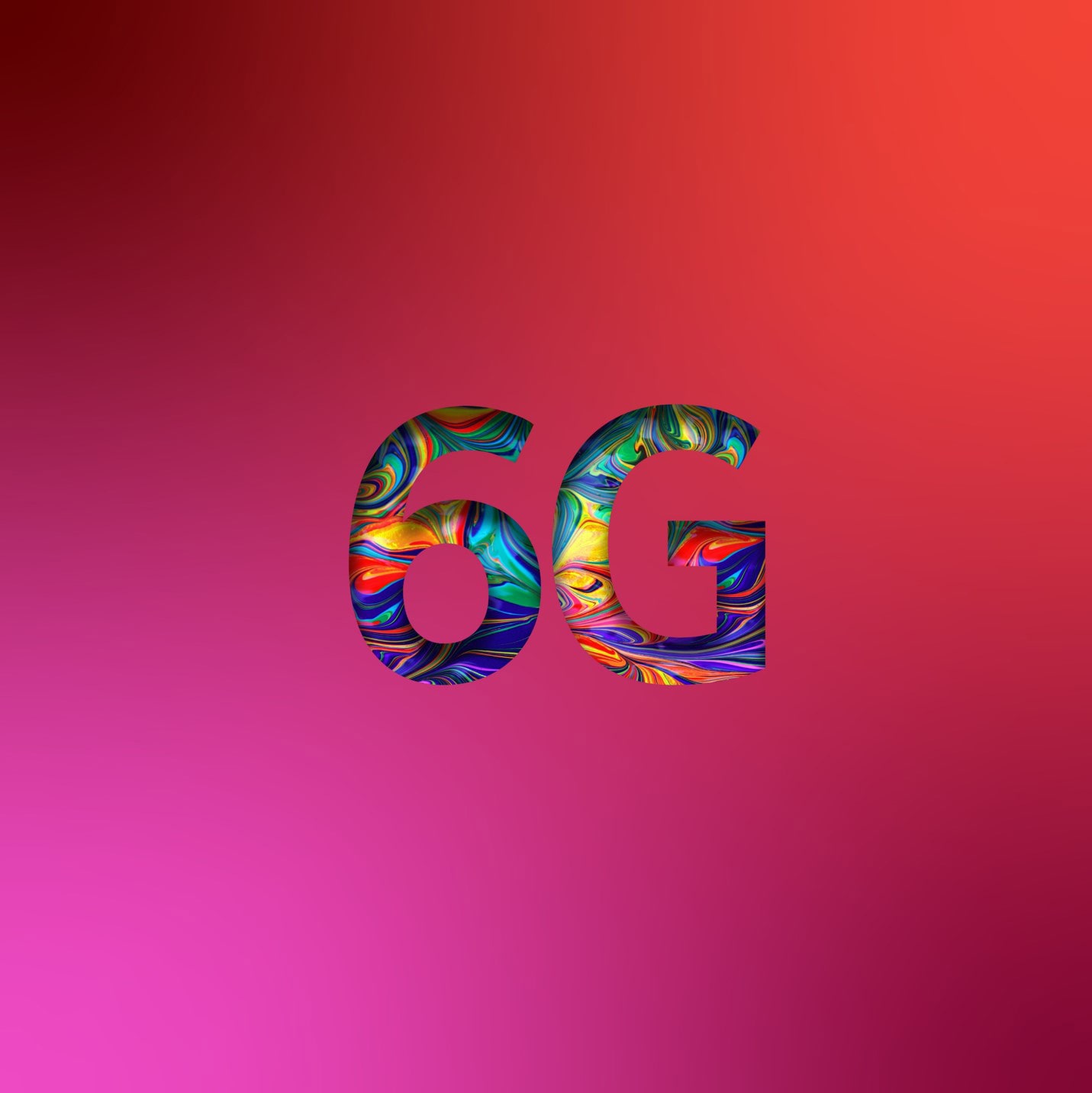 '6G' on gradient background