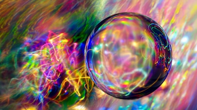 water bubble and color