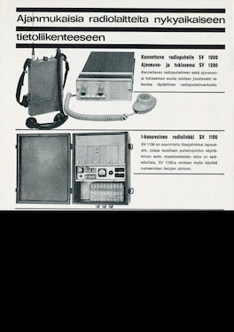 Radio telephone advertisement, Nokia Electronics, 1967