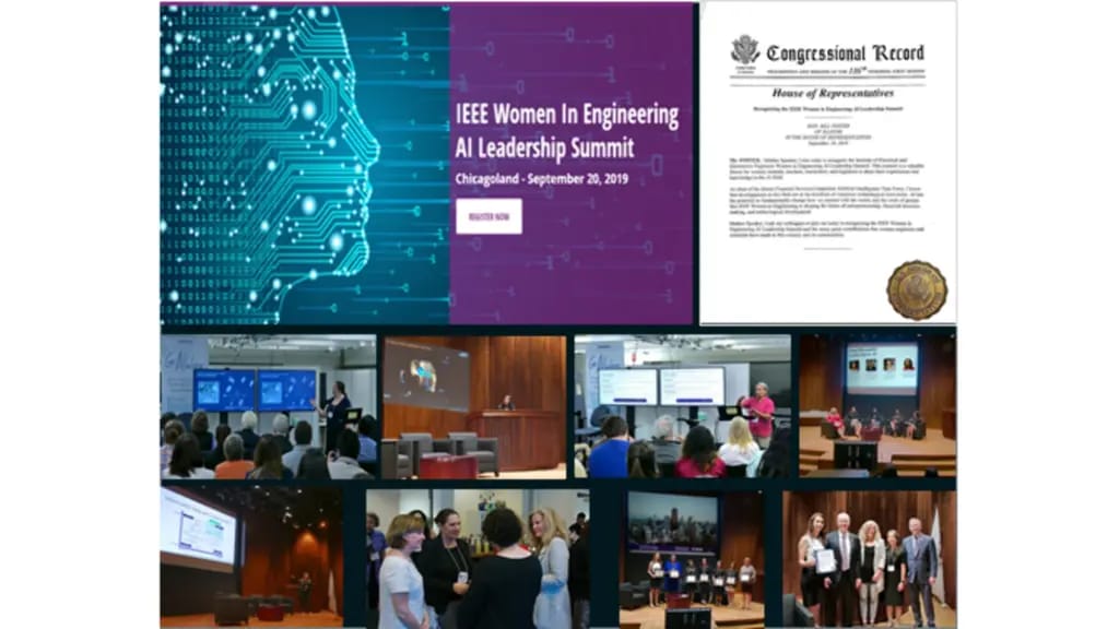 Collage from the Women In Engineering AI Leadership Summit