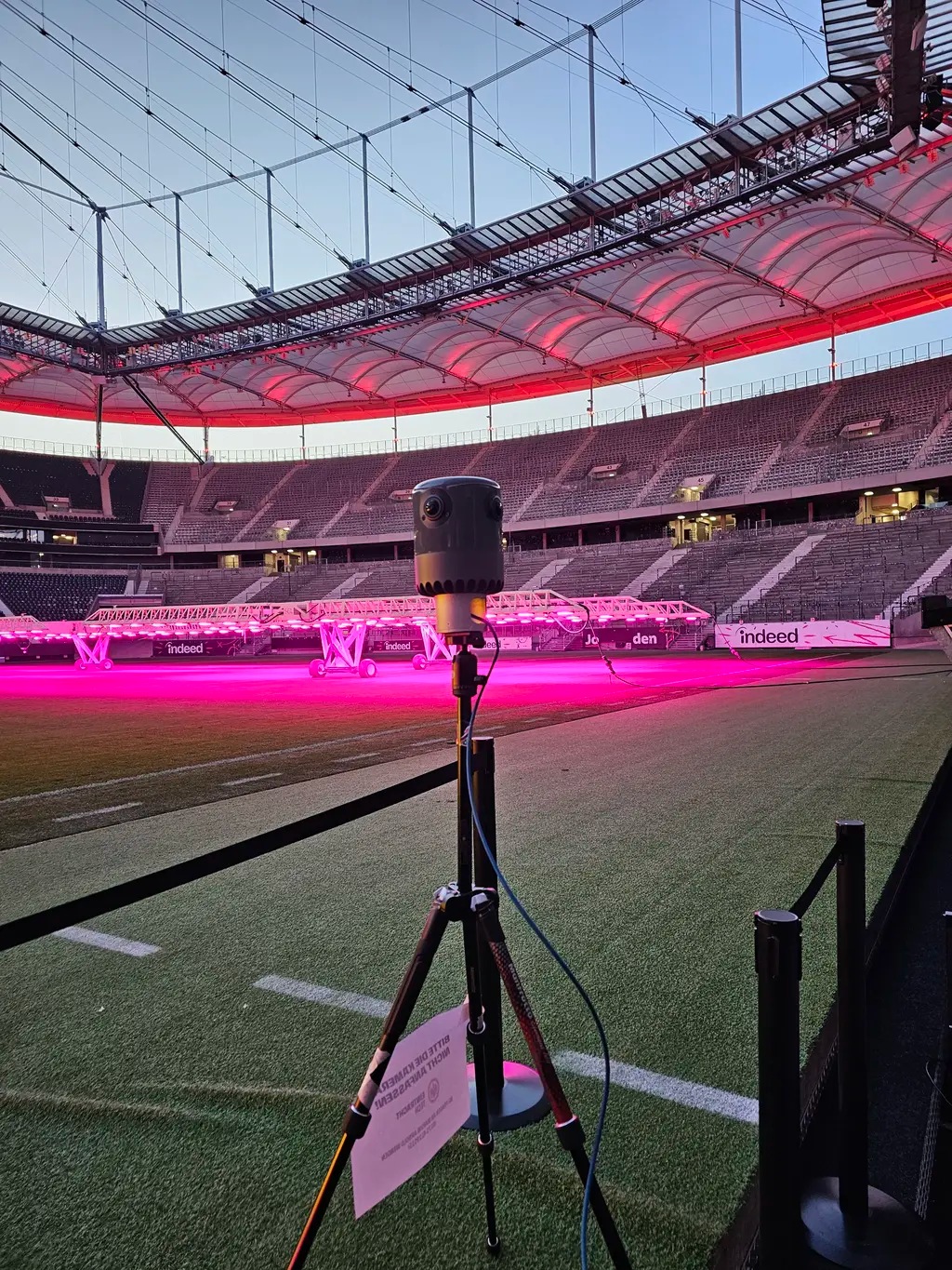 Nokia 5G 360 camera at Eintracht Frankfurt stadium