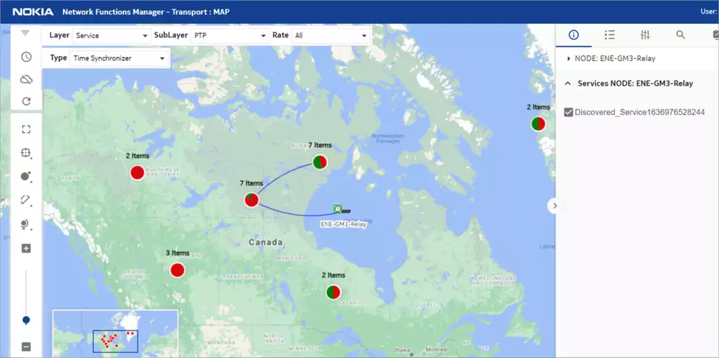 Figure 3: Service templates and intuitive maps