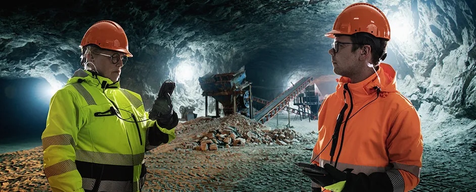 Workers in a mine