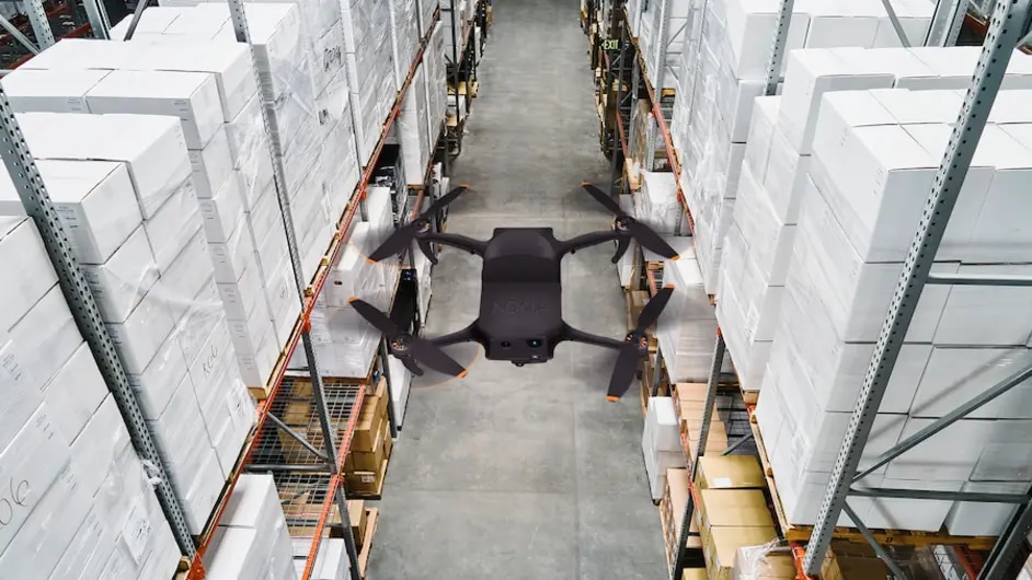 With Nokia AIMS, autonomous drones seamlessly fly though warehouses, scanning inventory and constantly keeping managers up to date.