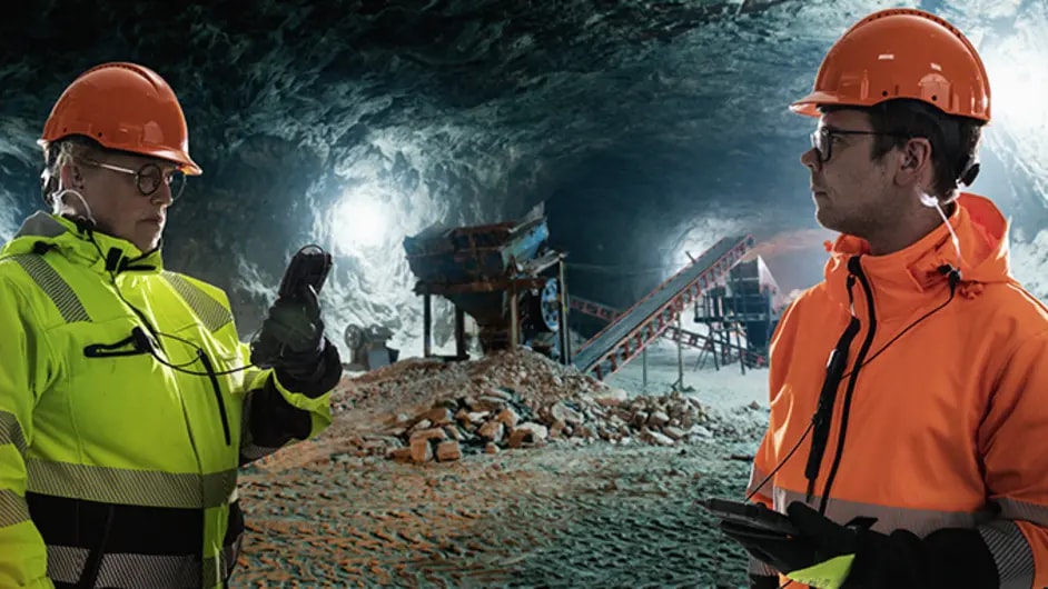 Workers in a mine