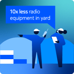 10x less radio equipment in yard